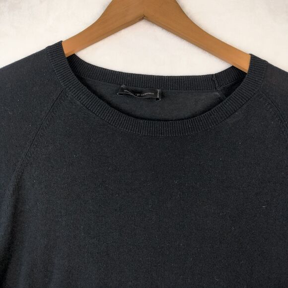 Jennifer Tattanelli Sweater Womens Size 50 US16 Black Cashmere Silk Quiet Luxury - Picture 5 of 13